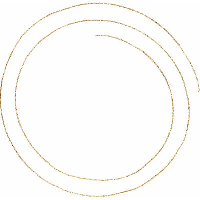 14k Gold .75mm Rope Infinity Bracelet