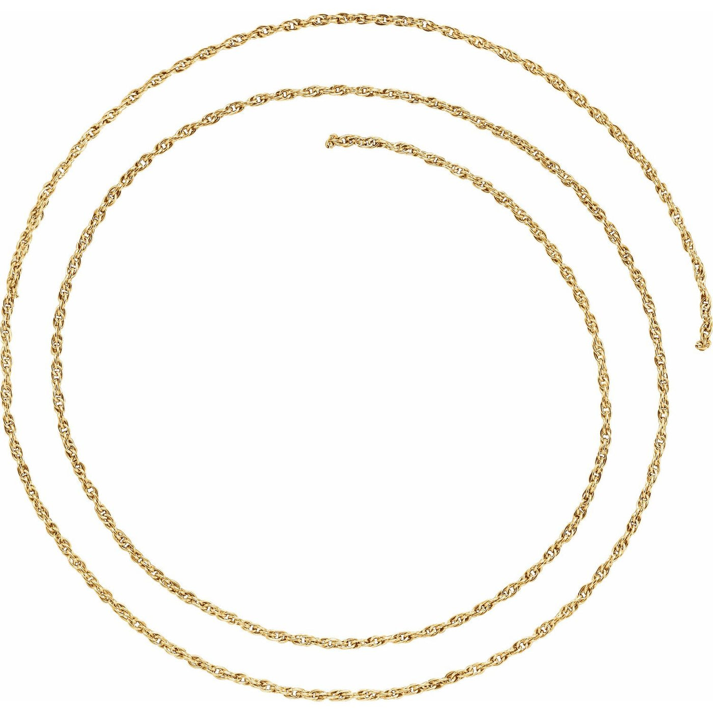 14k Gold 1.75 mm Rope Chain Infinity Bracelet