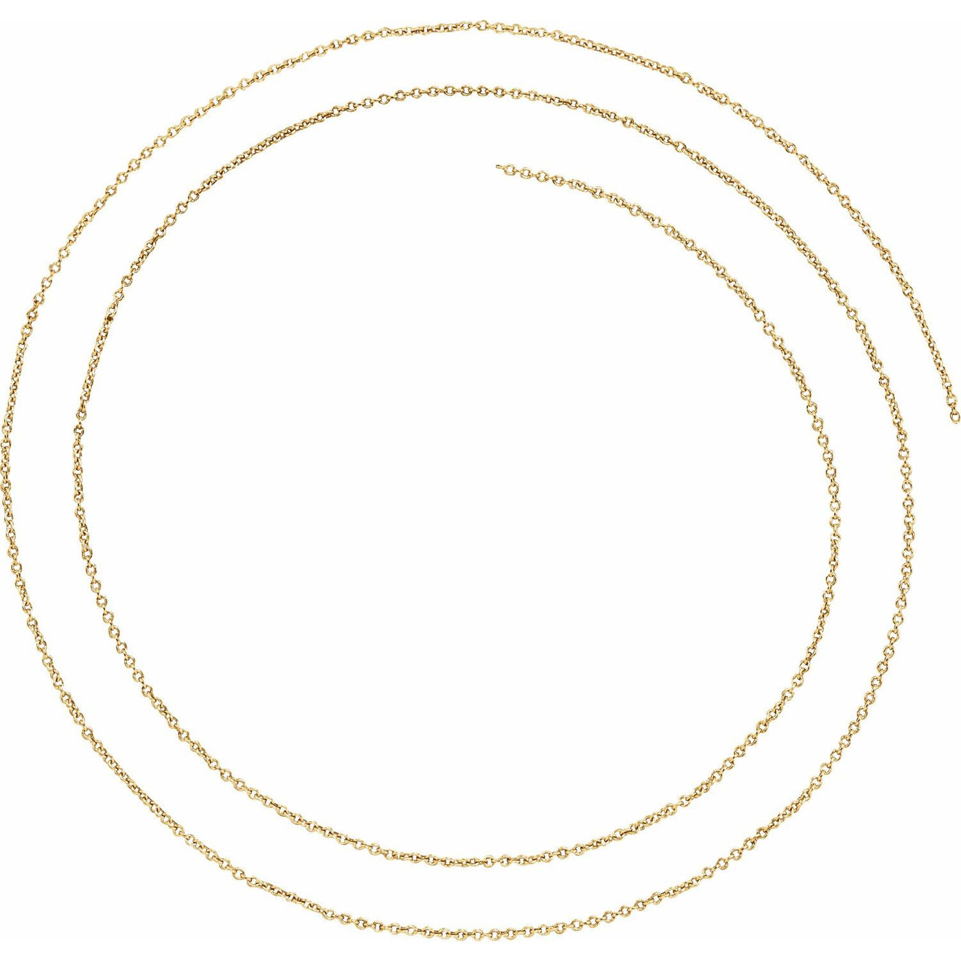 14k Gold 1mm Cable Infinity Bracelet