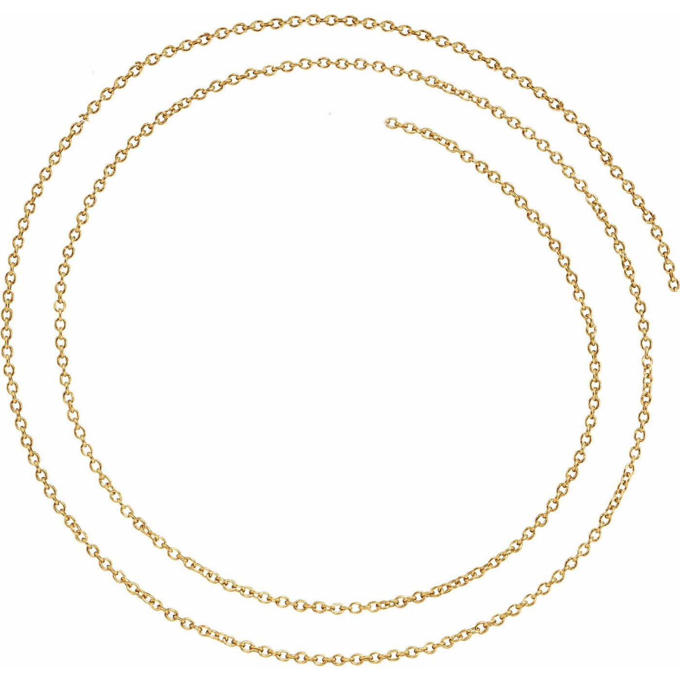 14k Gold 1.5mm Cable Infinity Bracelet