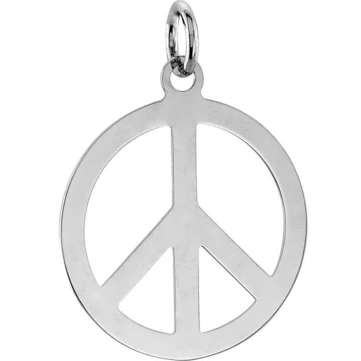 Sterling Silver Peace Sign Pendant