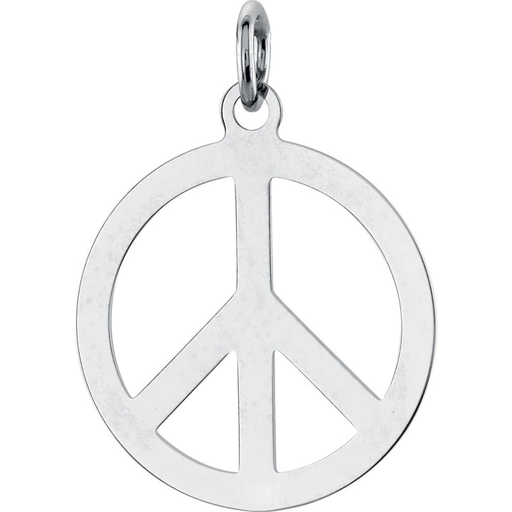 Sterling Silver Peace Sign Pendant