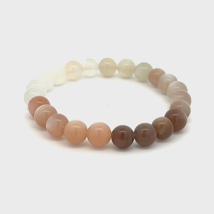 Mixed Moonstone Stacker Bracelet