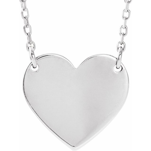 14k Gold Heart Necklace