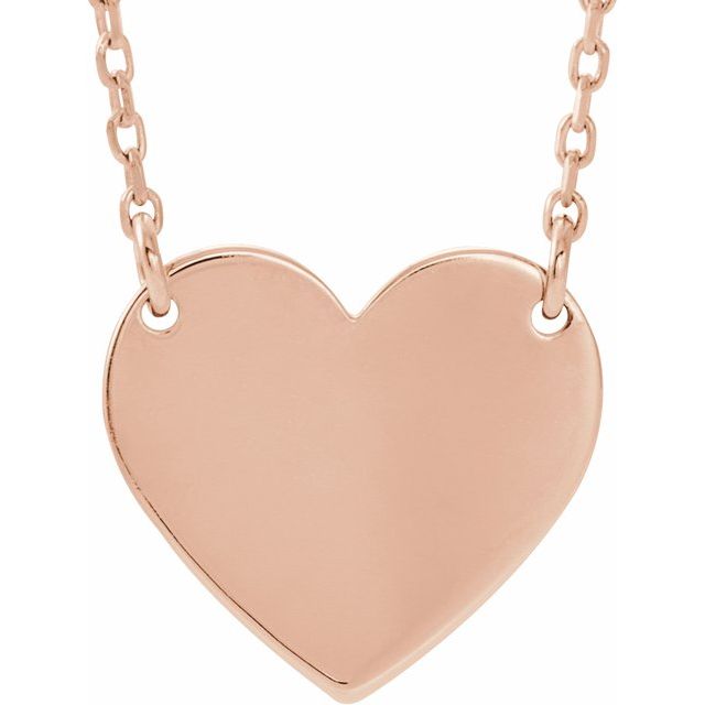 14k Gold Heart Necklace