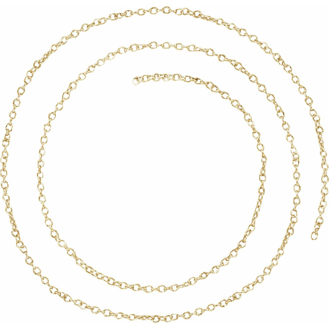 14k Gold 1.3mm Cable Chain Infinity Bracelet