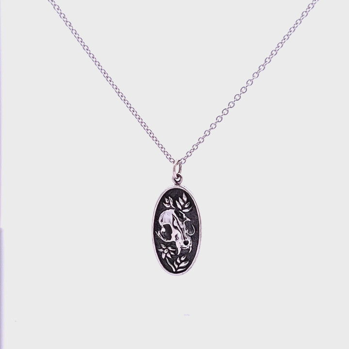 Felis Mortem Oval Pendant