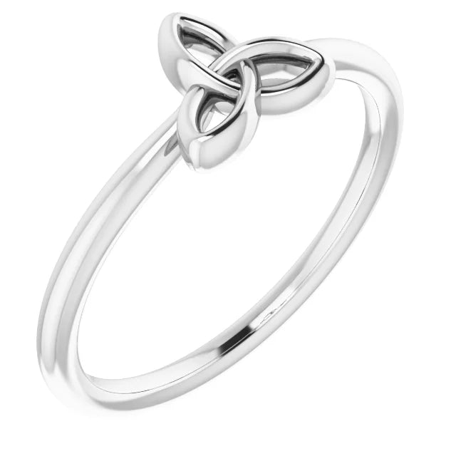 Stackable Celtic-Inspired Trinity Ring