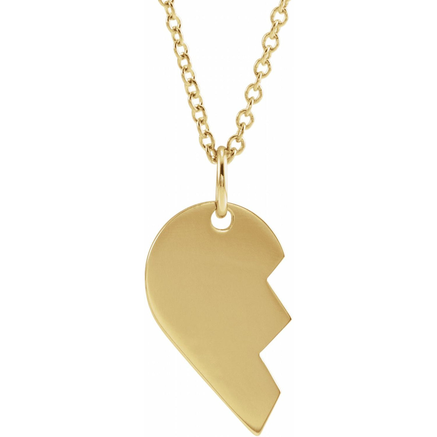 14k Gold Friendship Heart Pendant