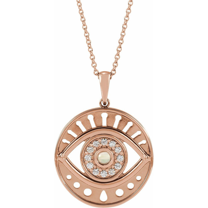 14K Gold Evil Eye