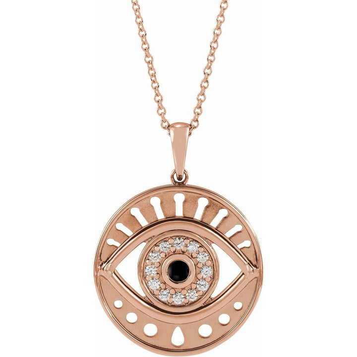 14K Gold Evil Eye