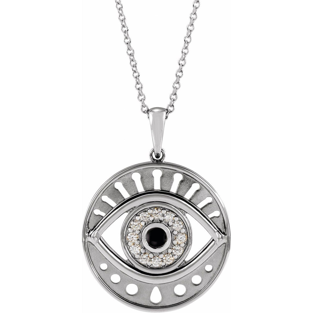 14K Gold Evil Eye