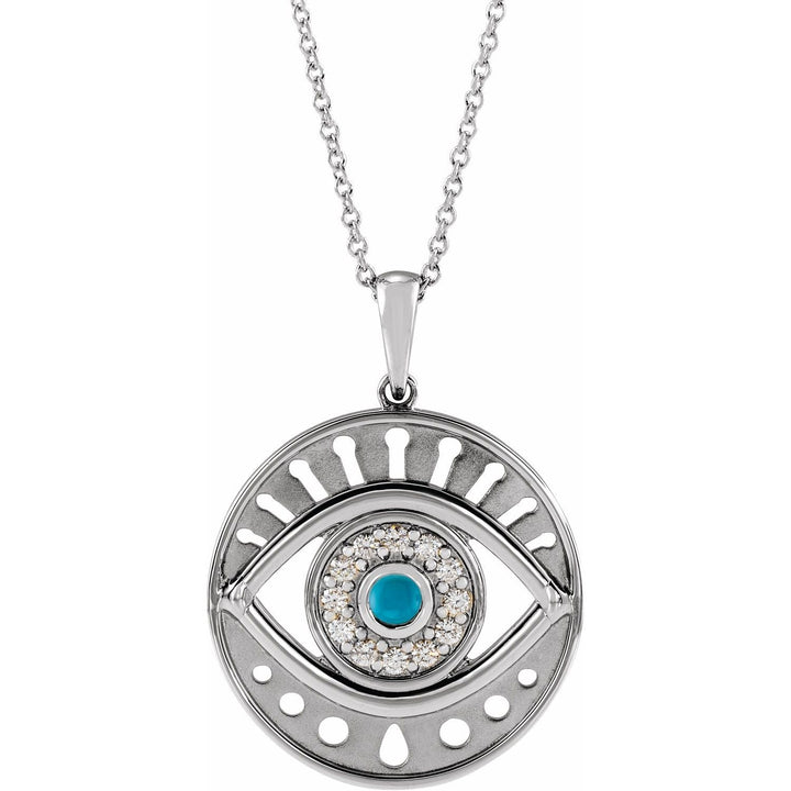 14K Gold Evil Eye