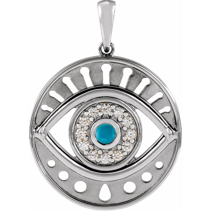 14K Gold Evil Eye