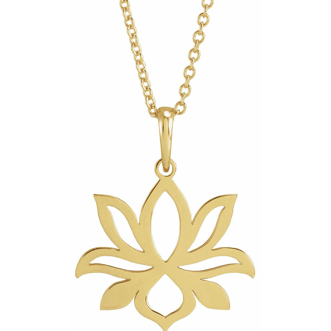 Petite Lotus Necklace