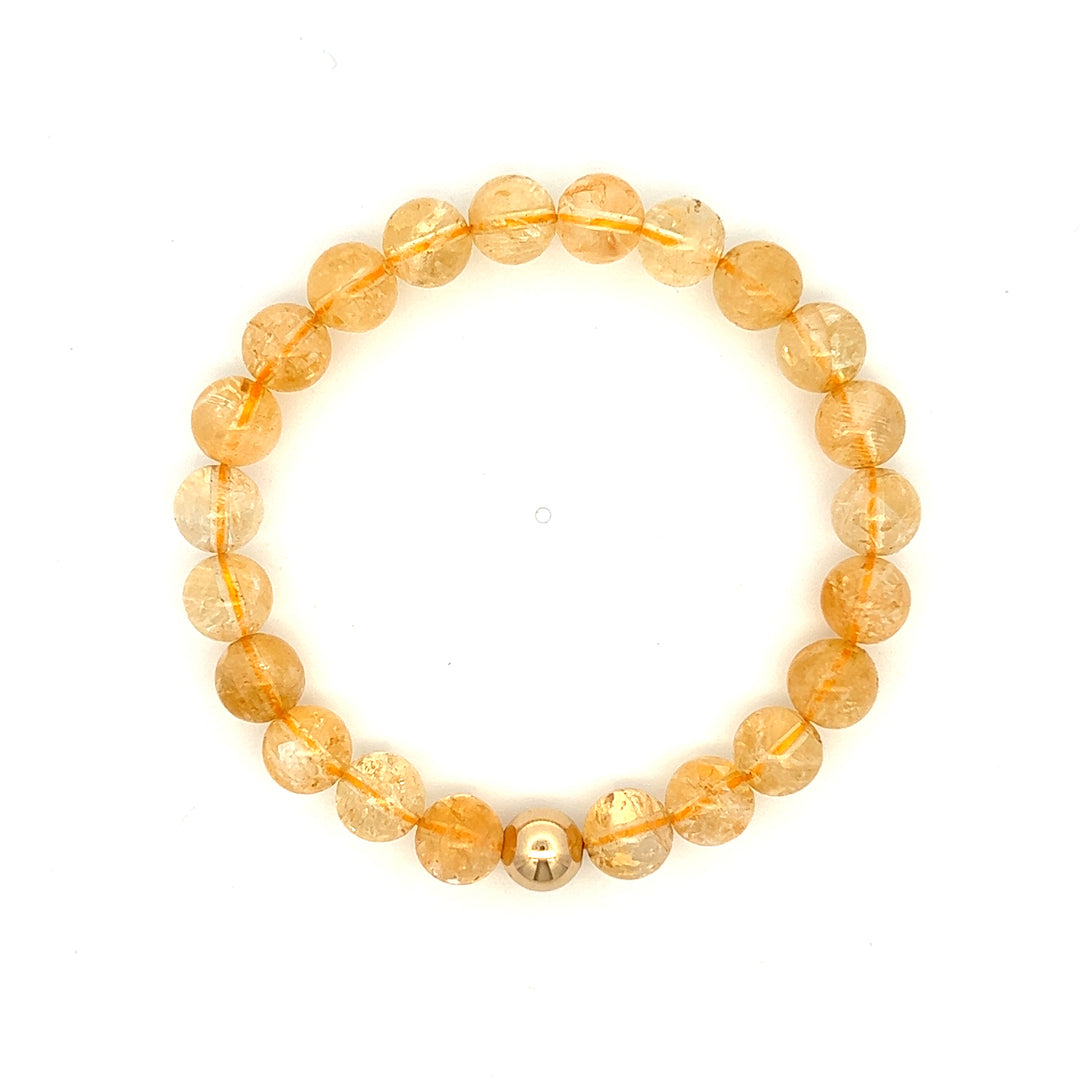 Citrine & Gold Filled Stacker