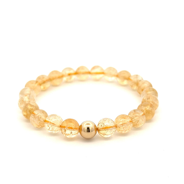 Citrine & Gold Filled Stacker