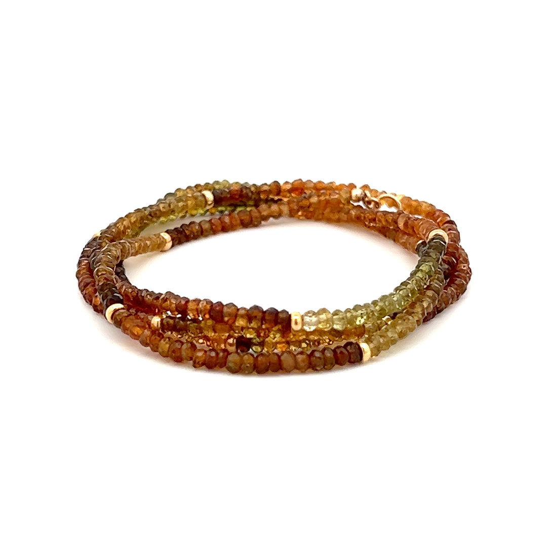 Autumn Tourmaline 28" Necklace or Bracelet Wrap