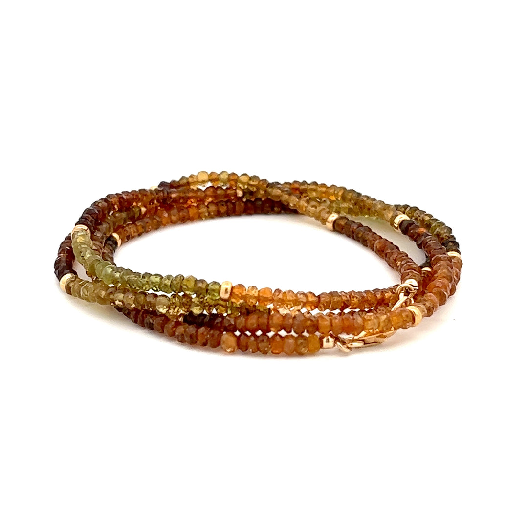 Autumn Tourmaline 28" Necklace or Bracelet Wrap