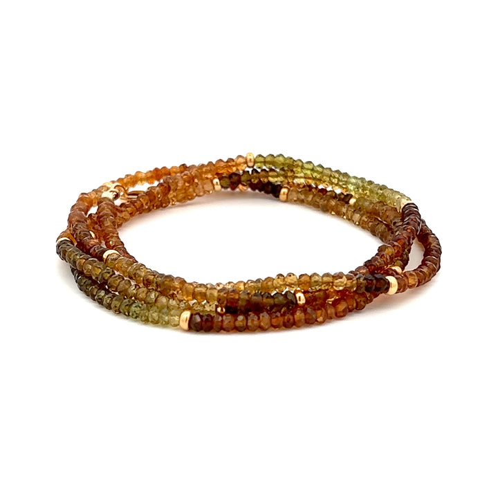 Autumn Tourmaline 28" Necklace or Bracelet Wrap