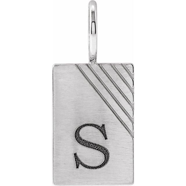 Sterling Silver Engravable Dog Tag Pendant