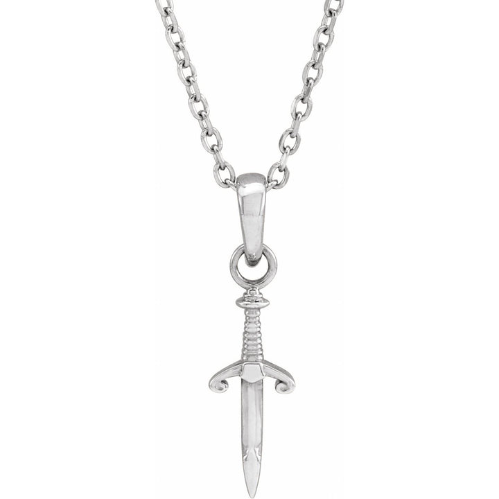 14k Gold Dagger Pendant