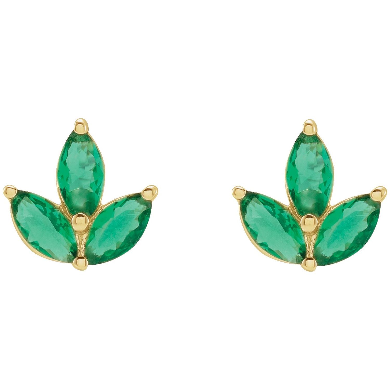 Gold gemstone earrings store