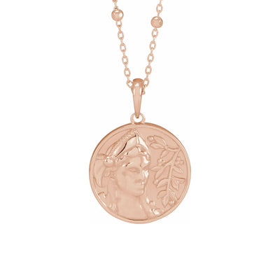 14k Gold Athena Pendant