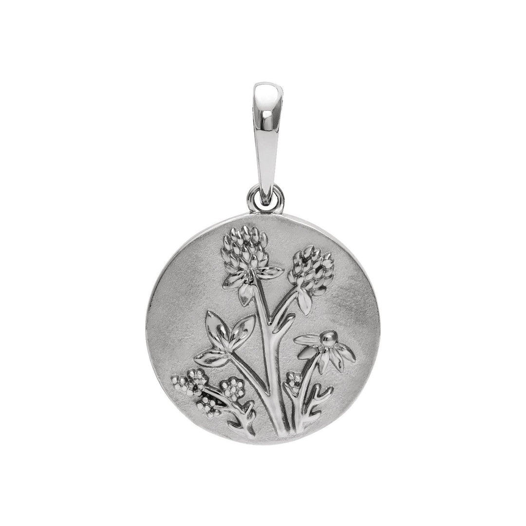 Sterling Silver Floral Pendant