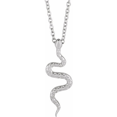 Sterling Silver Snake Necklace