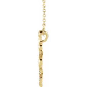 14k Gold Snake Necklace