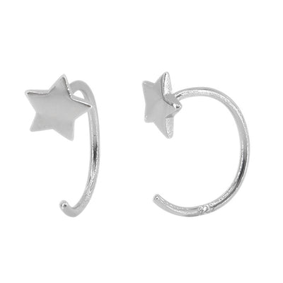 Sterling Silver Open Hoop Earrings