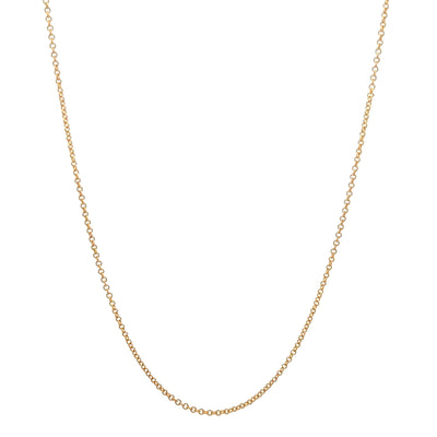 14K Gold Filled, 1mm flat cable chain