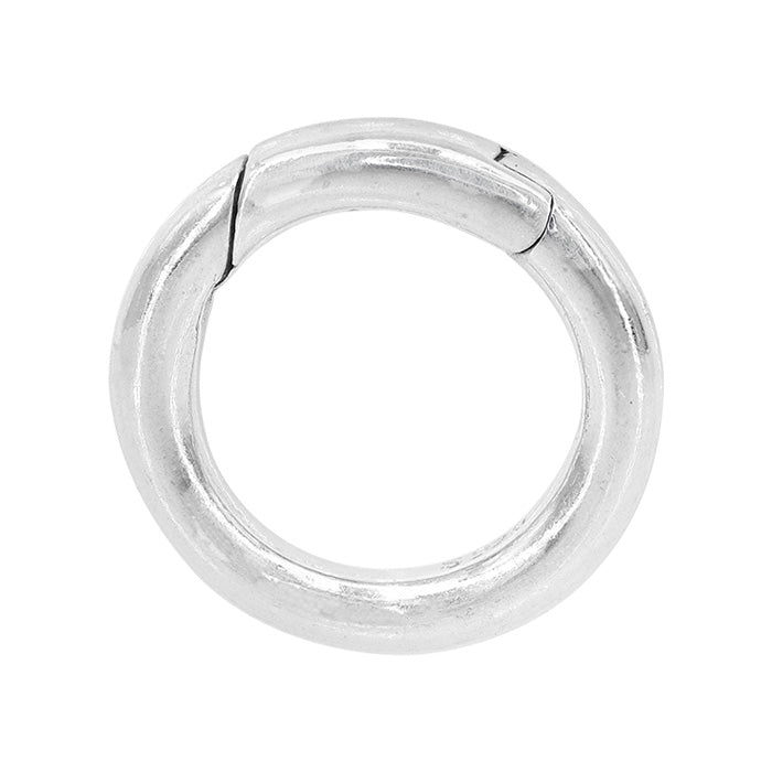 Sterling Silver Charm-Keeper Round Clasp 12mm
