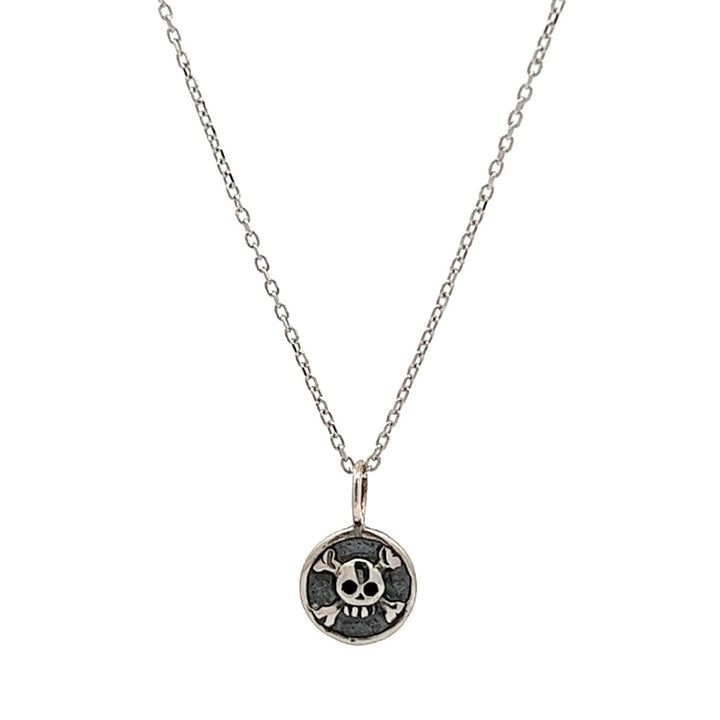 Sterling Silver Skull with Crossbones Charm