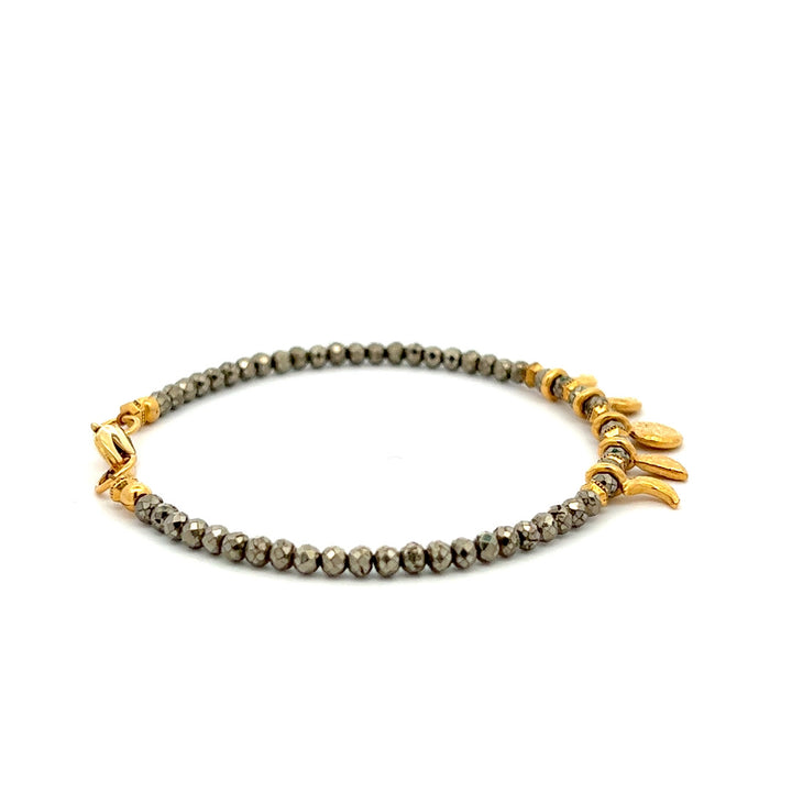 Pyrite Moon Phase Bracelet