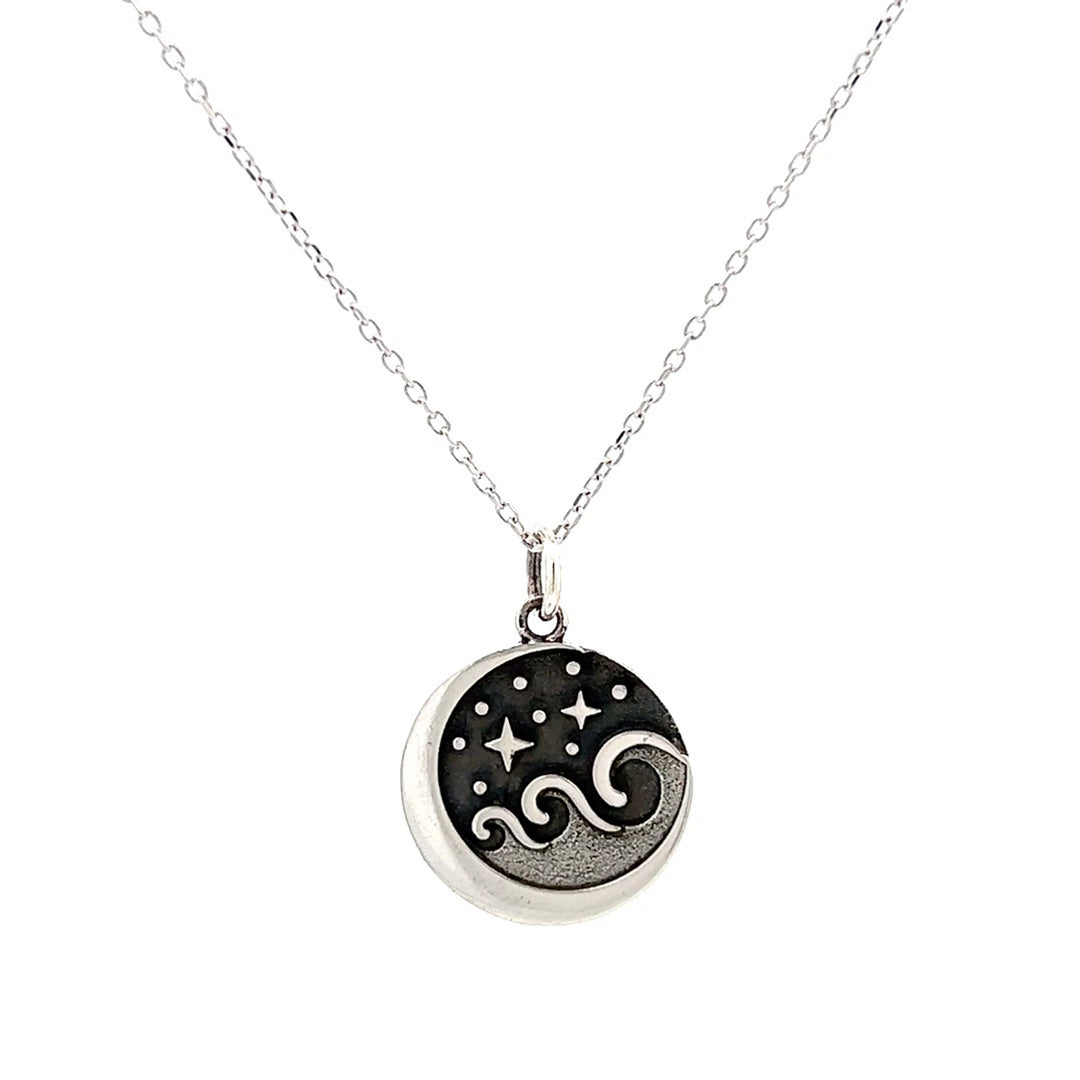 Lunar Wave Charm