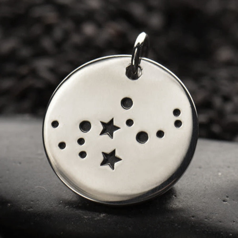 Sterling Silver Zodiac Charm Constellation Virgo