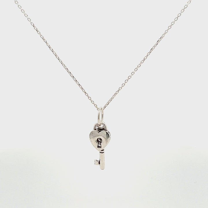 Lock & Key Charm Necklace